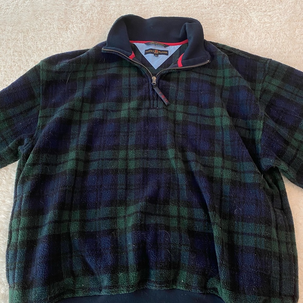 VINTAGE Tommy Hilfiger Quarter Zip Fleece